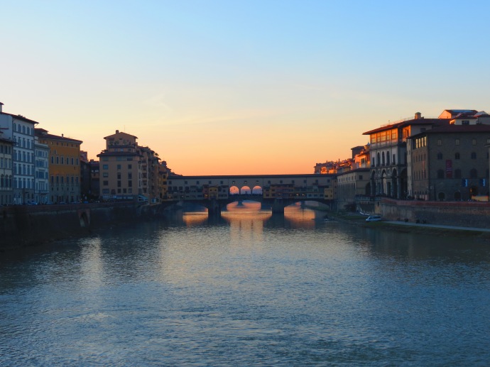 This is the Ponte Vecchio.  We were on some other bridge crossing the river.
